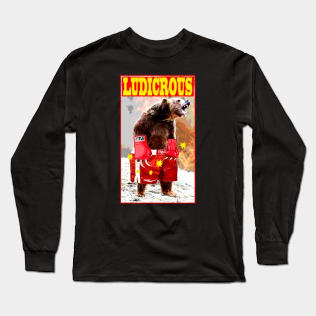 Boxer Bear is Ludicrous Long Sleeve T-Shirt by AmysBirdHouse